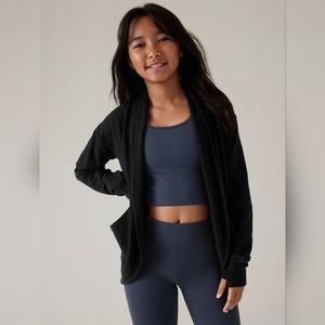 Athleta girl wrap n roll cardigan